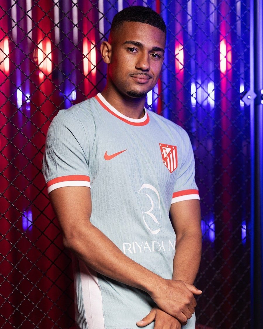 maillot-exterieur-atletico-madrid-saison-2024-2025-tenue-officielle Uitshirt Atletico Madrid seizoen 2024 2025 officieel tenue