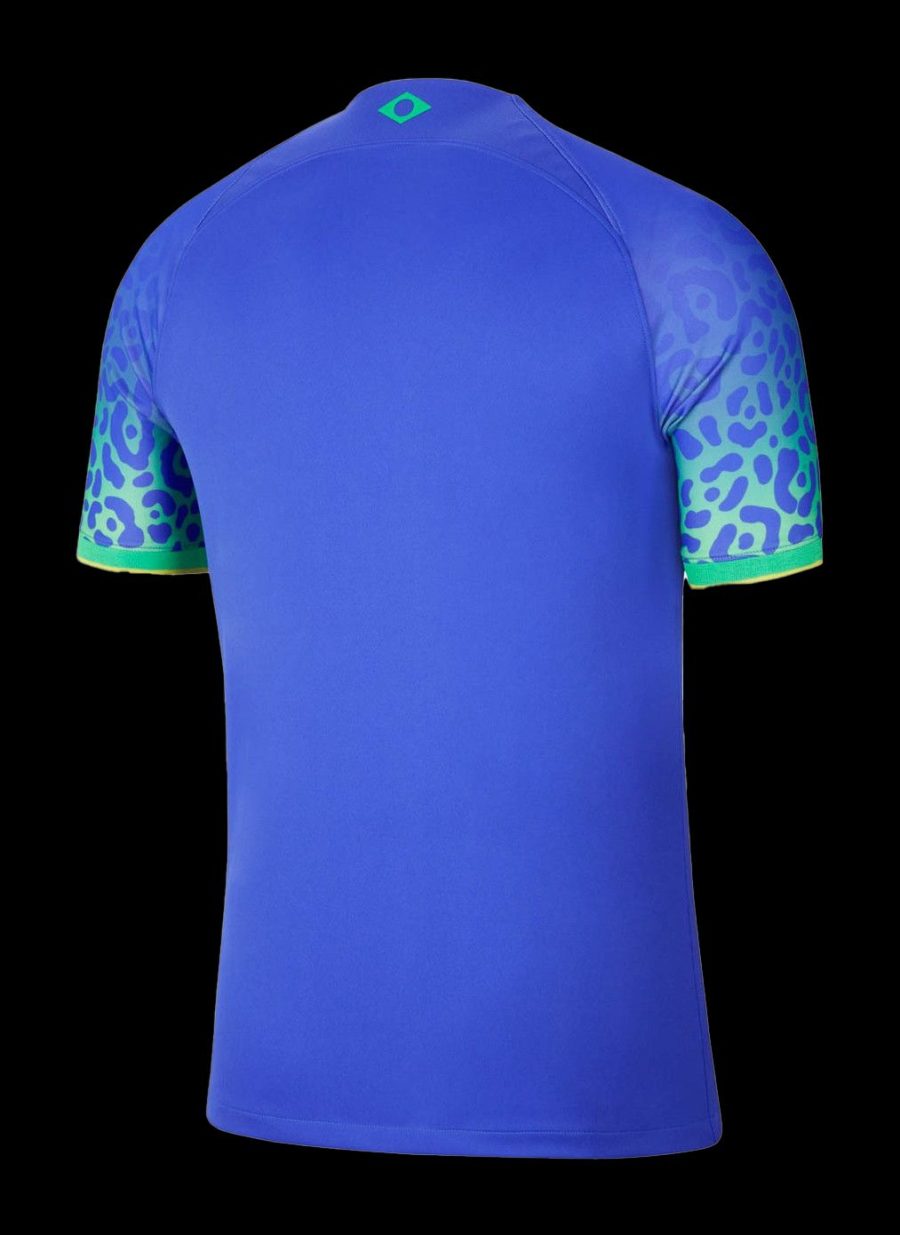 maillot-exterieur-du-bresil-coupe-du-monde-2022-tenue-officielle-jaune-et-vert Brazilië Uitshirt WK 2022 officiële tenue geel en groen