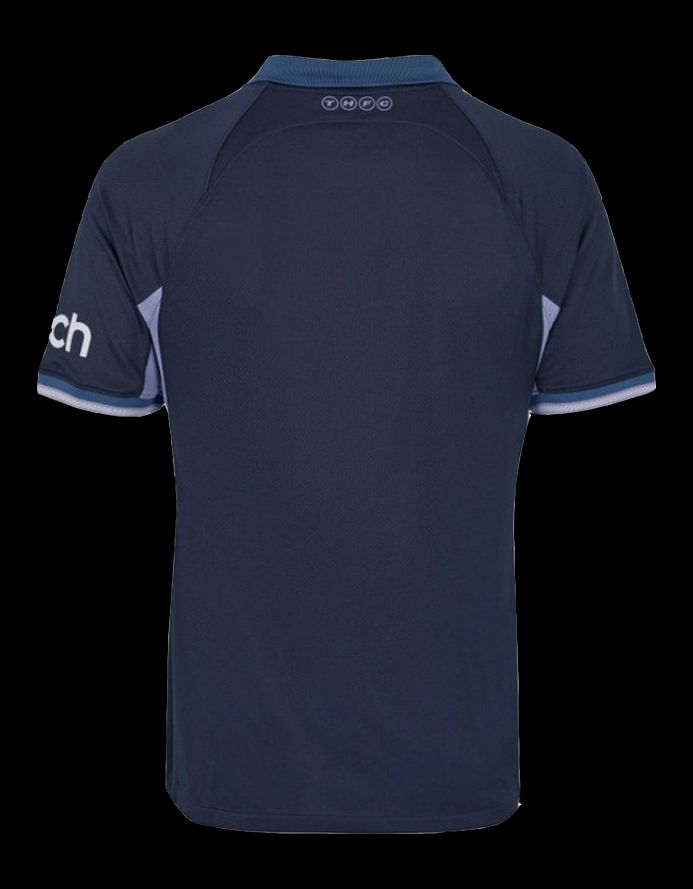 maillot-exterieur-tottenham-hotspur-saison-deux-mille-vingt-trois-deux-mille-vingt-quatre-blanc-et-bleu-marine Uitshirt Tottenham Hotspur seizoen tweeduizend drieëntwintig tweeduizend vierentwintig wit en marineblauw