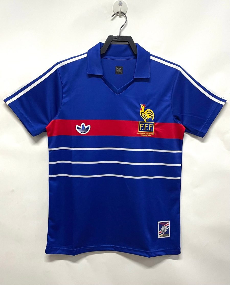 maillot-france-domicile-1984 FRANKRIJK THUISSHIRT 1984
