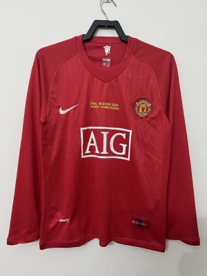 maillot-manchester-united-manches-longues-domicile-20072008 MAILLOT MANCHESTER UNITED MANCHES LONGUES DOMICILE 20072008