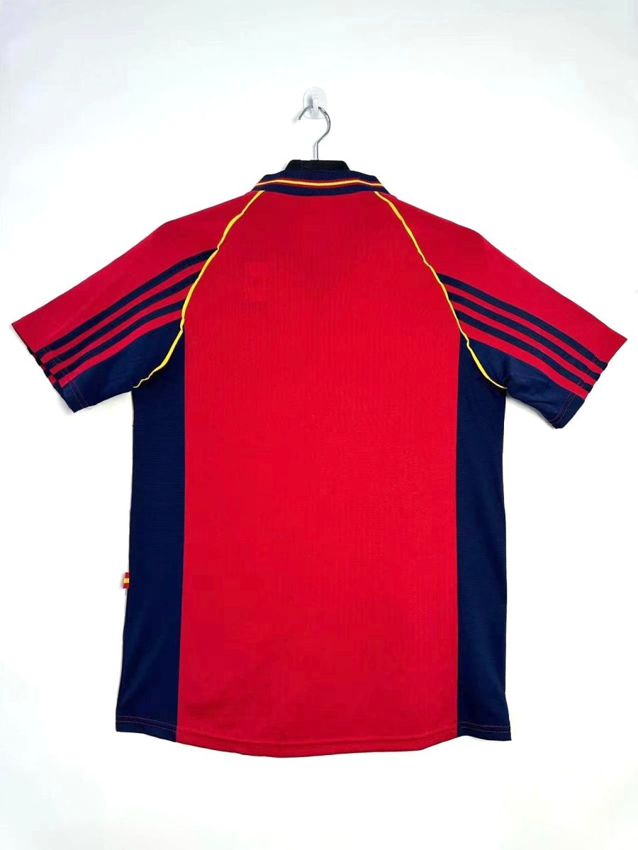 shirt-vintage-equipe-nationale-espagne-edition-collector-saison-mille-neuf-cent-quatre-vingt-dix-huit vintage shirt nationale ploeg Spanje collector's edition seizoen 1998