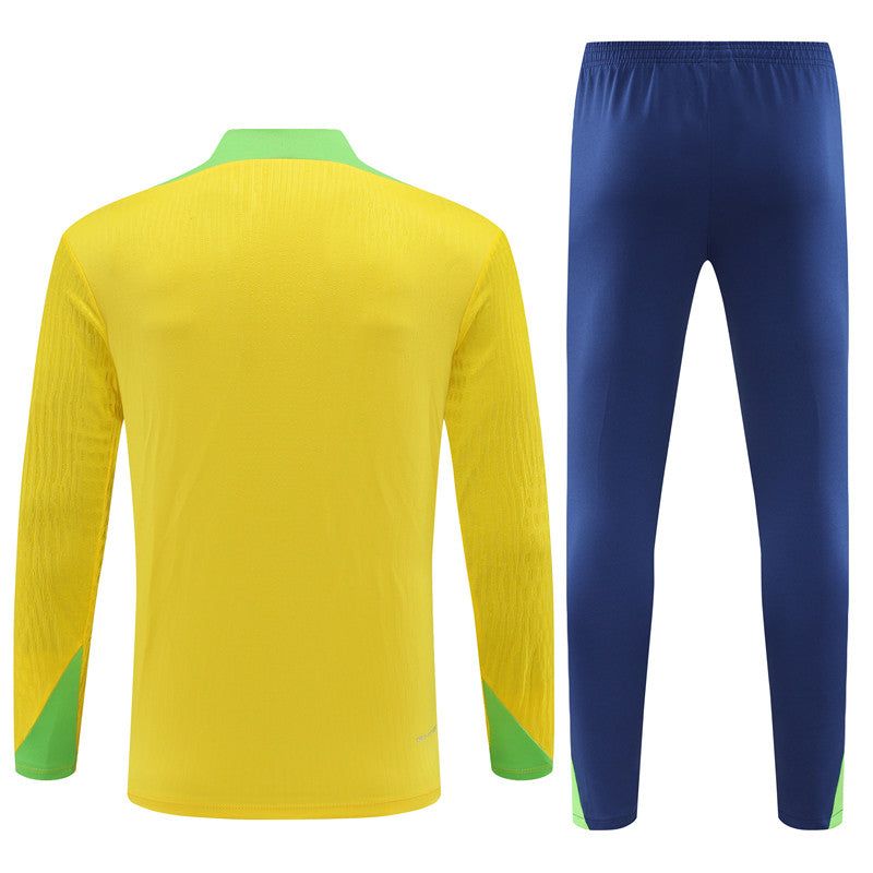 survetement-bresil-haut-et-bas-collection-football-saison-2024-2025 Trainingspak Brazilië boven- en onderkant voetbalcollectie seizoen 2024 2025