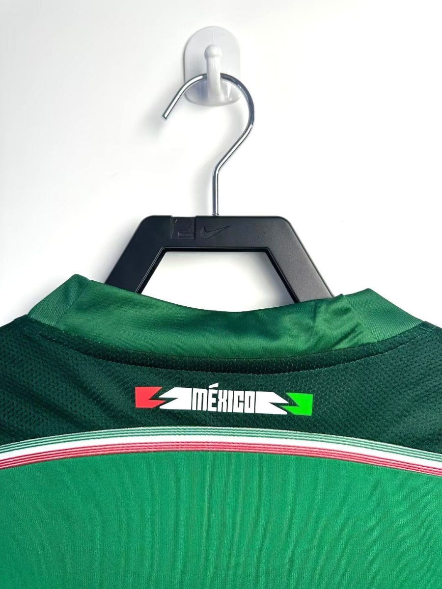 tenue-domicile-mexique-coupe-du-monde-2014-style-retro Mexico thuisshirt WK 2014 retro stijl