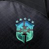 Zwarte Braziliaanse voetbaltenue concepteditie voor supporters