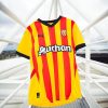 Officieel RC Lens tenue geel en rood shirt voor supporters thuis