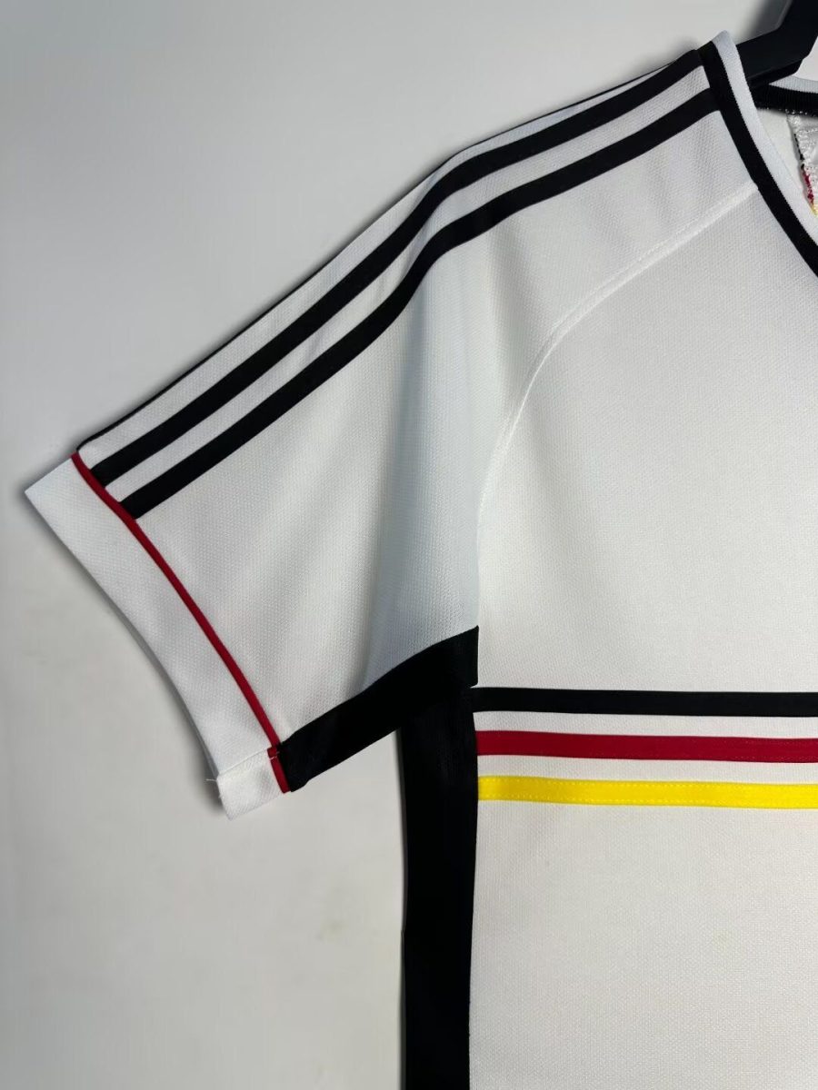 tunique-officielle-equipe-nationale-allemande-version-domicile-annee-1998 Officieel Duits nationaal elftal shirt thuisshirt jaar 1998
