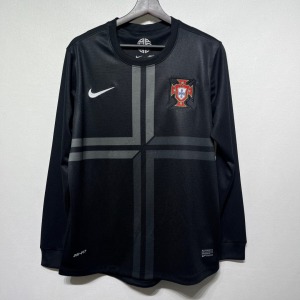 Portugal Uitshirt 2012 Retro Lange Mouwen
