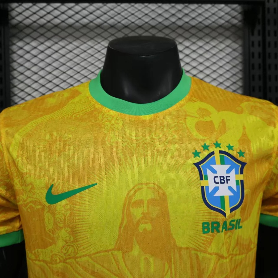Brazilië 2024 Authentiek Voetbal Premium Shirt