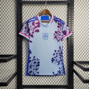 129.jpg Spanje Dames Voetbalshirt 2023-2024 WK