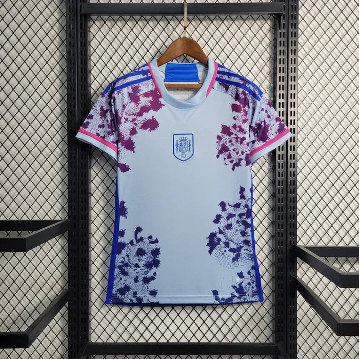 129.jpg Spanje Dames Voetbalshirt 2023-2024 WK