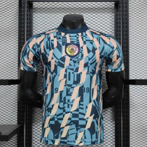 Manchester City Blauw Retro Shirt 2024-25
