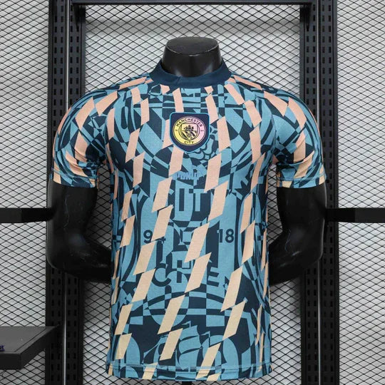 Manchester City Blauw Retro Shirt 2024-25