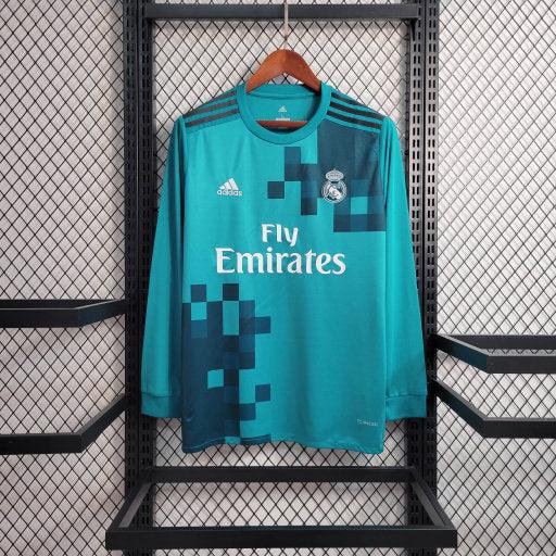 Real Madrid Thuisshirt 2017-2018 Lange Mouwen Retro