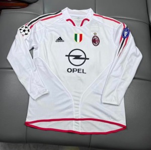 AC Milan Uitshirt 2004/05 Lange Mouwen
