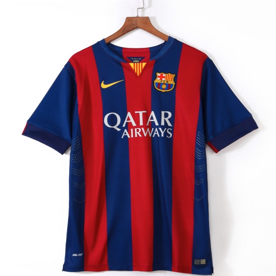 Voetbalshirt Barcelona Thuisshirt 2014-2015 Retro
