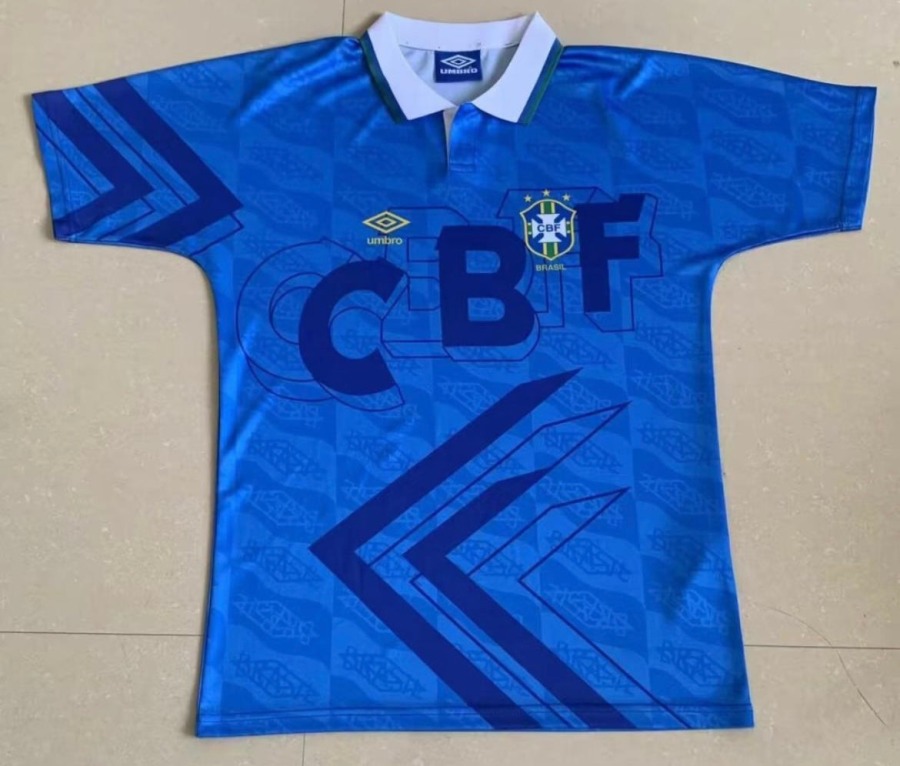 Voetbalshirt Brazilië 1992 Uitshirt