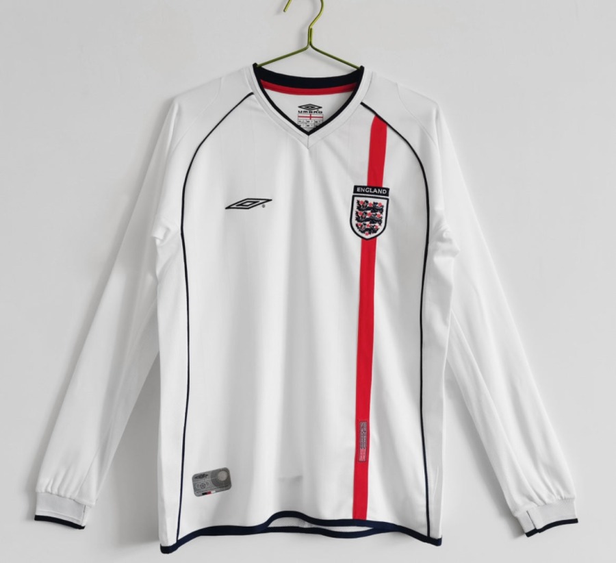 Engeland 2002 Thuisshirt Lange Mouwen