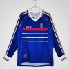 Frankrijk Thuisshirt Retro 1998 Lange Mouwen