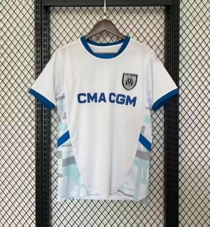 OM 24/25 Wit - Olympique Marseille Voetbalshirt