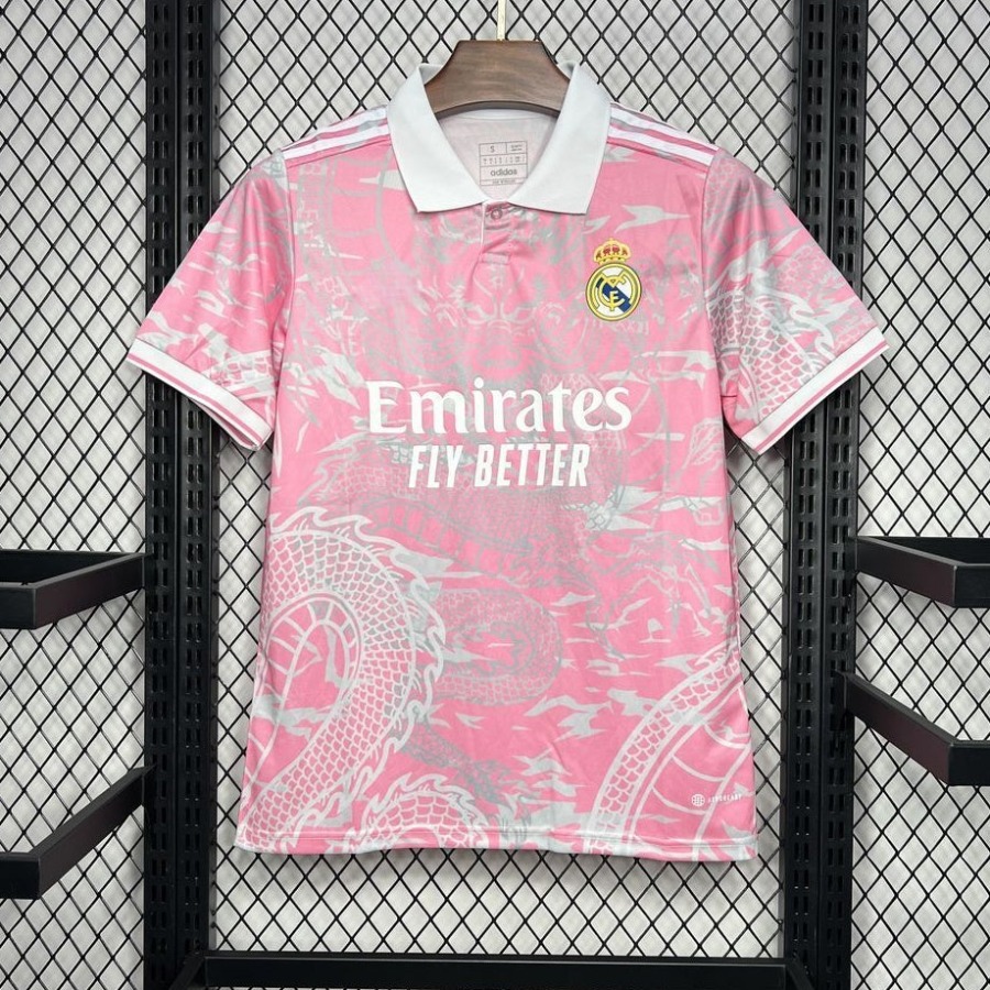 Real Madrid 25/26 Polo Roze Premium
