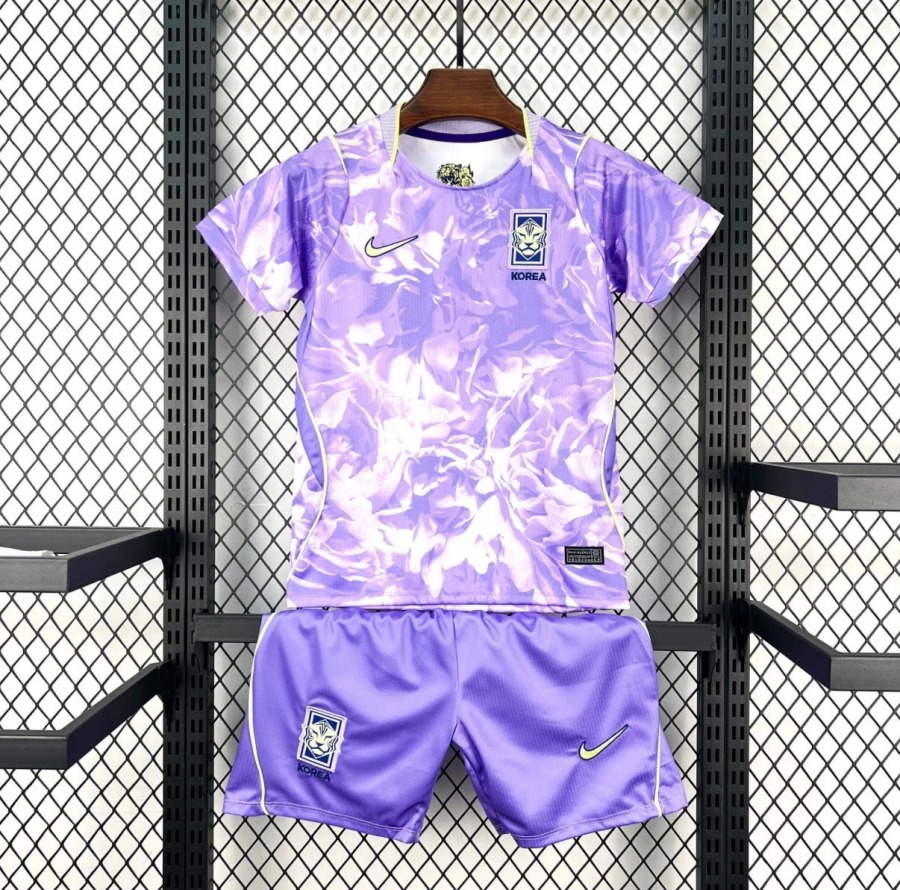 Kindervoetbalshirt Zuid-Korea Uitshirt 2026