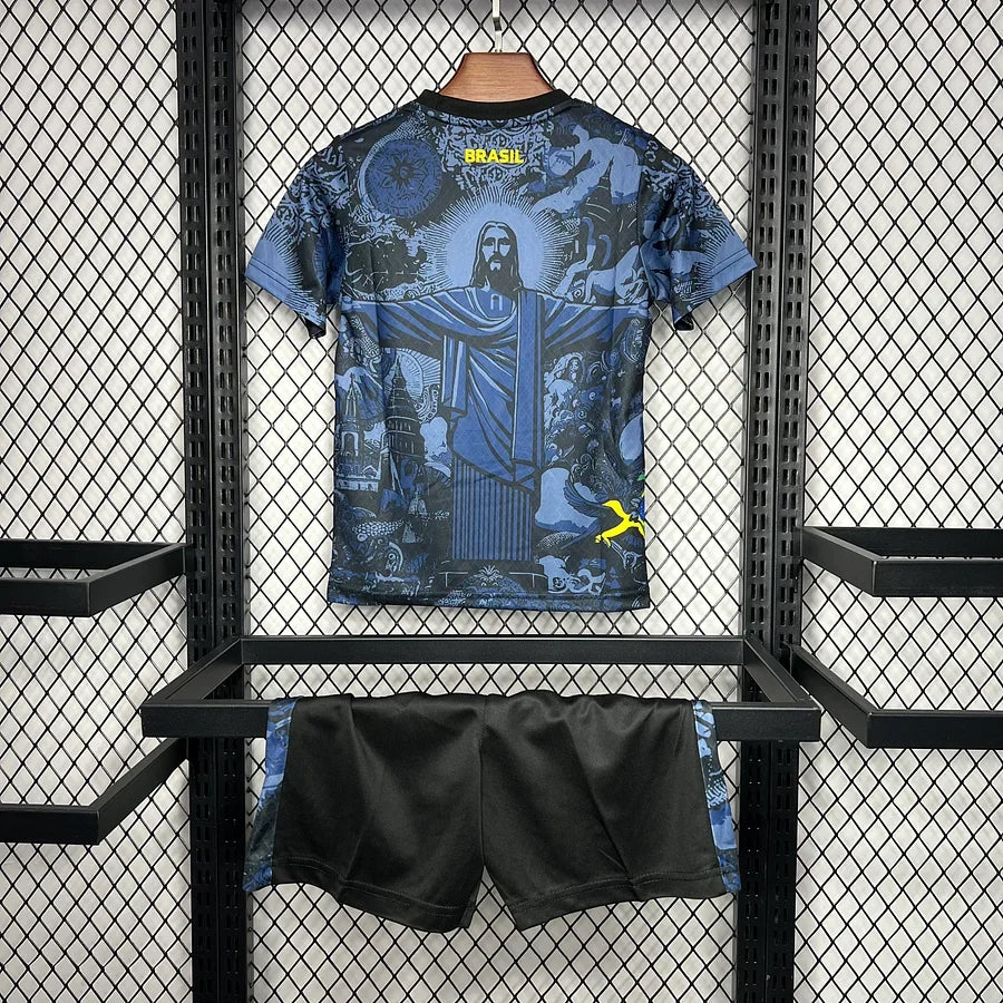 Voetbalshirt Brazilië Thuisshirt Kinderen 2024-2025