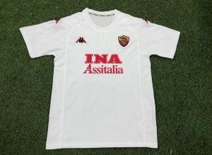 Voetbalshirt AS Roma Uitshirt 2000/01