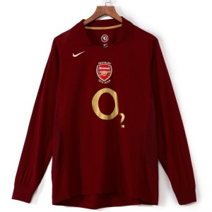 Arsenal Thuisshirt 2005-2006 Lange Mouwen Retro