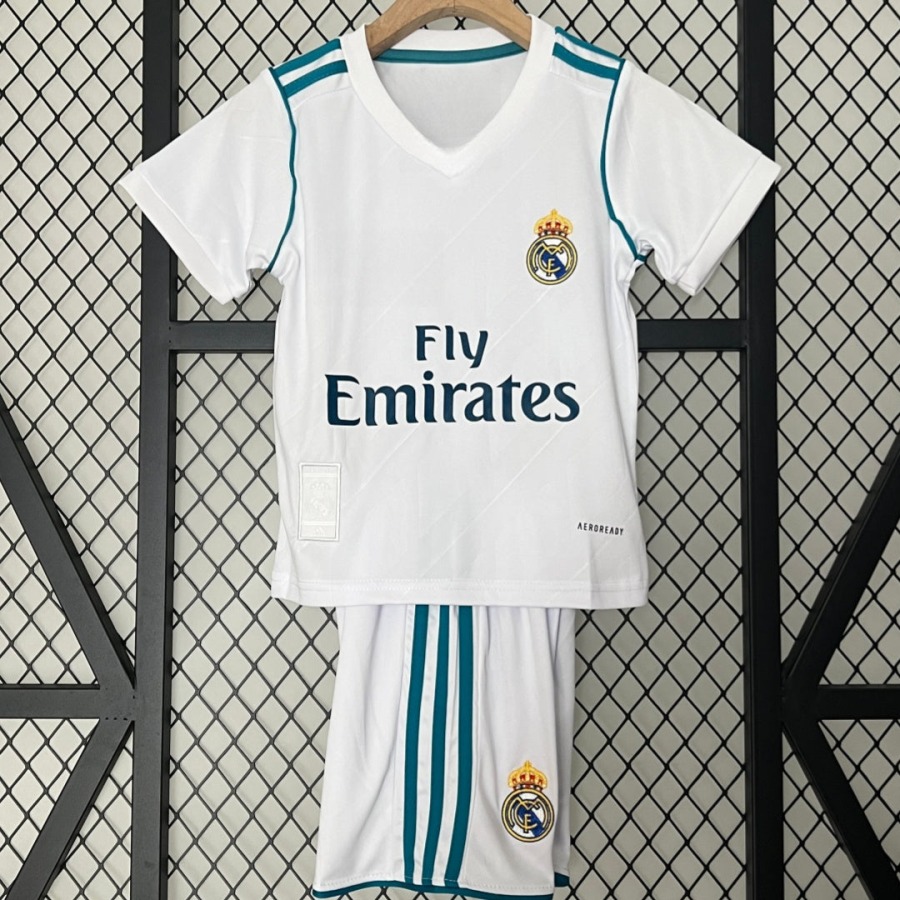 Real Madrid Thuisshirt 2017-2018 Kinderen Retro