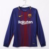 Barcelona Thuisshirt 2017-2018 Lange Mouwen Retro