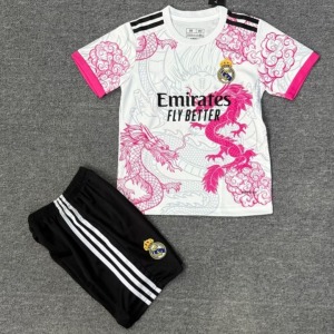 Real Madrid Voetbalshirt 25/26 Kinderen Roze Draak