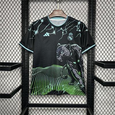 Voetbalshirt Real Madrid 2024/25 Zwart en Groen Speciale Editie