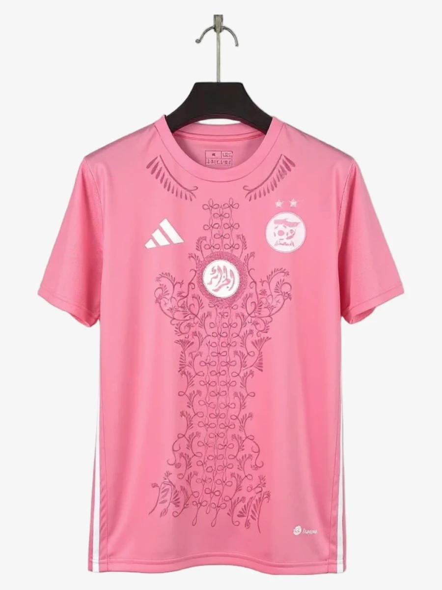 maillot-algerie-2025-2026-rose-premium studio v12 Voetbalshirt Algerije 2025-2026 Roze Premium