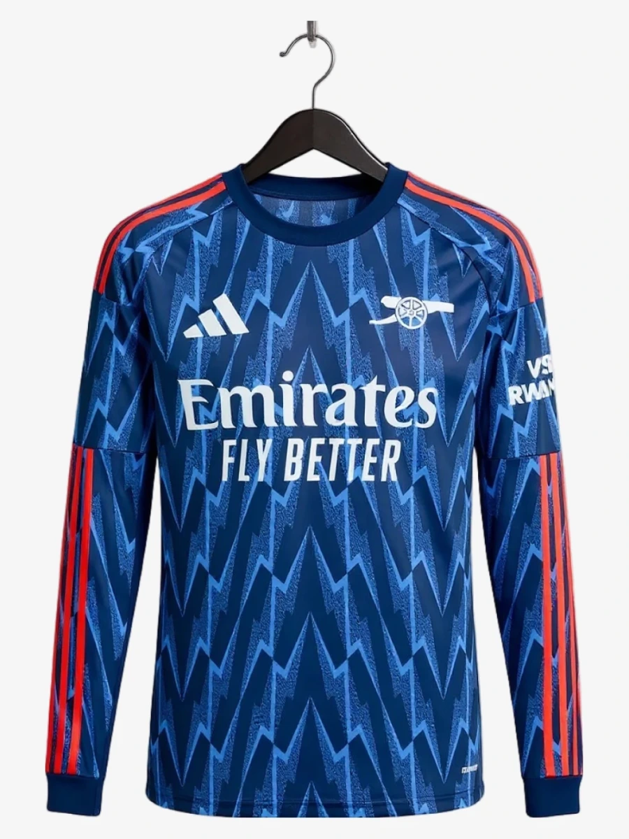 maillot-arsenal-manches-longues-exterieur-2025-2026 studio v12 Arsenal Lange Mouwen Uitshirt 2025-2026