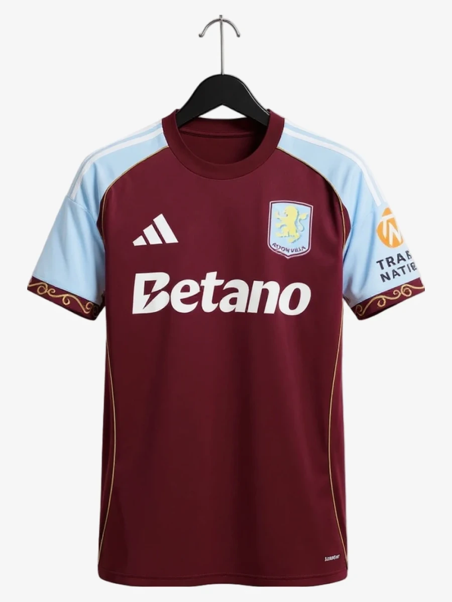 maillot-aston-villa-domicile-2025-2026 studio v12 Voetbalshirt Aston Villa Thuisshirt 2025-2026