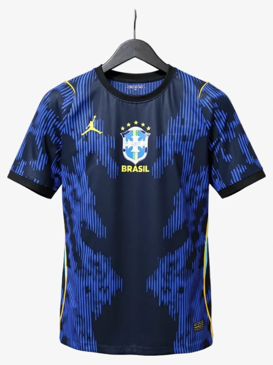 maillot-bresil-2026-exterieur-player-manches-longues studio v12 Voetbalshirt Brazilië 2026 Uitshirt Player Lange Mouwen