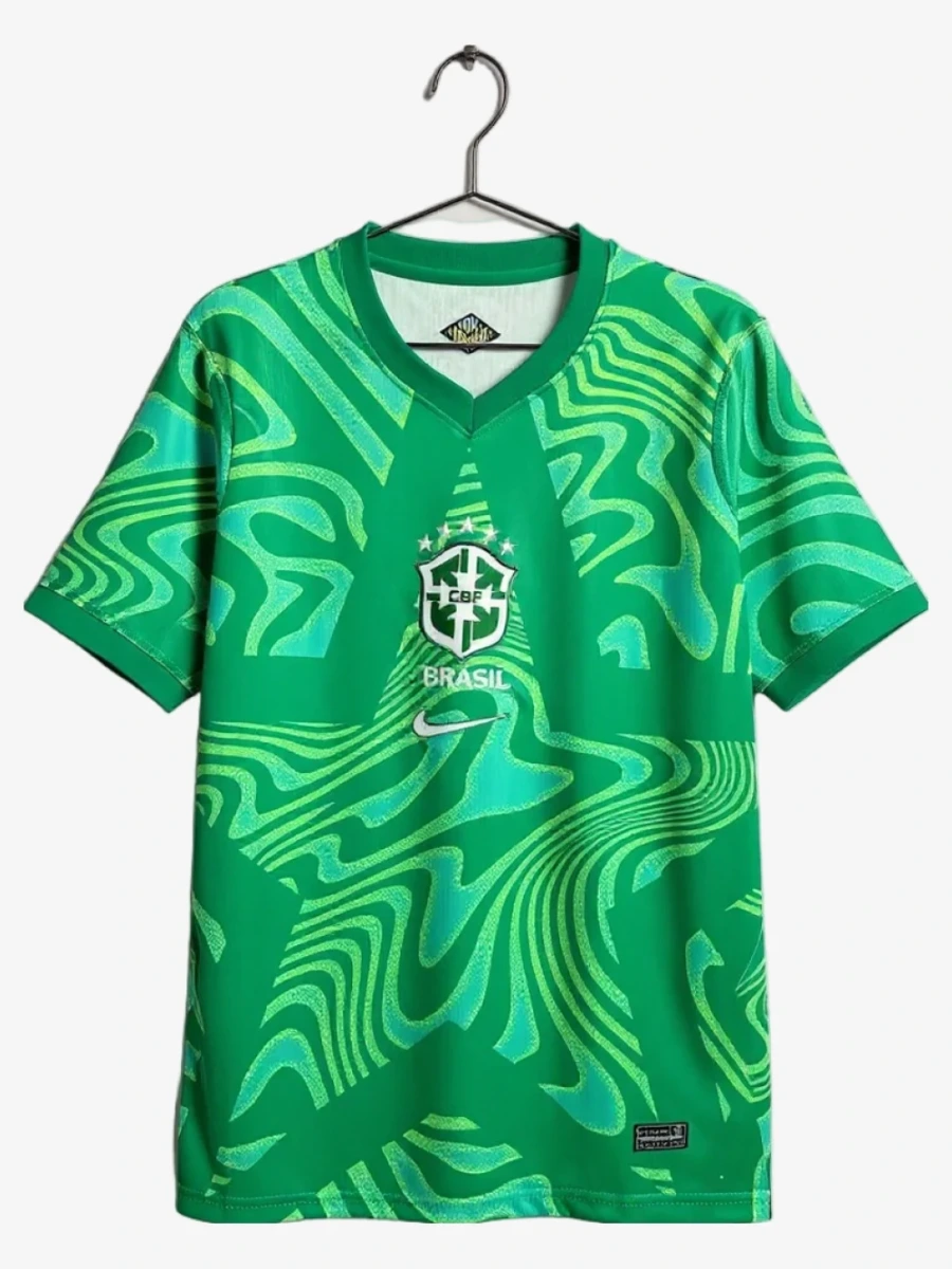 maillot-bresil-gardien-2026-vert-premium studio v12 Voetbalshirt Brazilië Keeper 2026 - Groen Premium