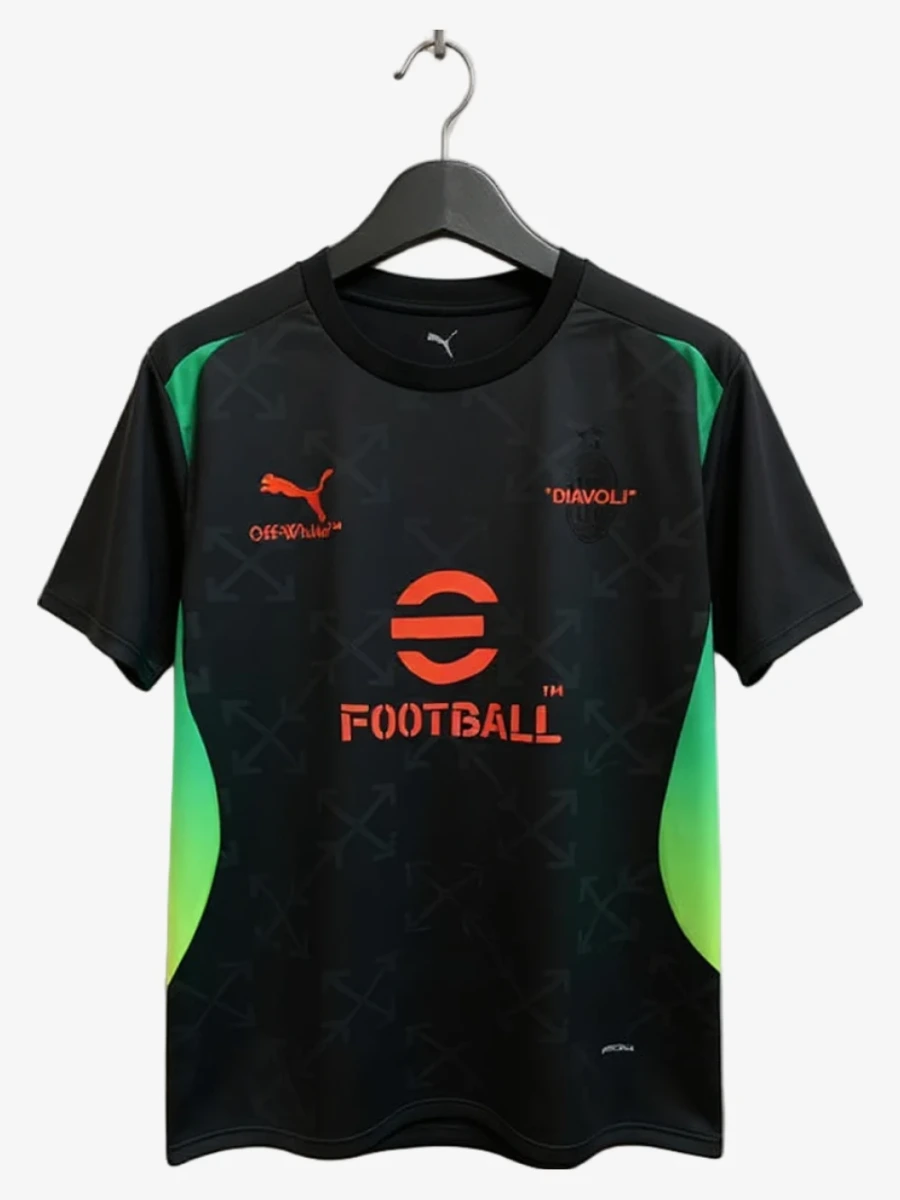 maillot-concept-ac-milan-edition-off-white-noir-gris-2025-2026 studio v12 Voetbalshirt Concept AC Milan Off-White Editie Zwart Grijs 2025-2026