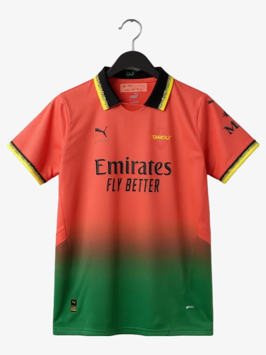 Voetbalshirt Concept AC Milan Off-White Editie Rood 2025-2026