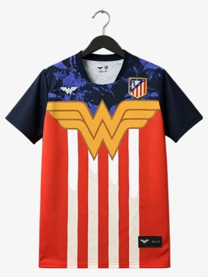 Voetbalshirt Concept Atlético Madrid Editie Wonder Woman 2025-2026