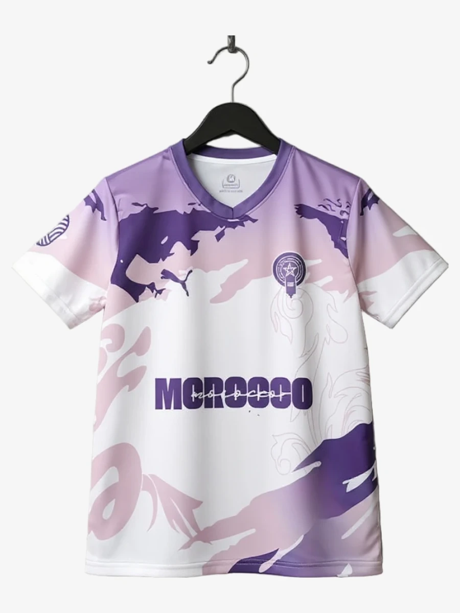 maillot-concept-maroc-edition-violet-2025-2026 studio v12 Voetbalshirt Concept Marokko Editie Paars 2025-2026