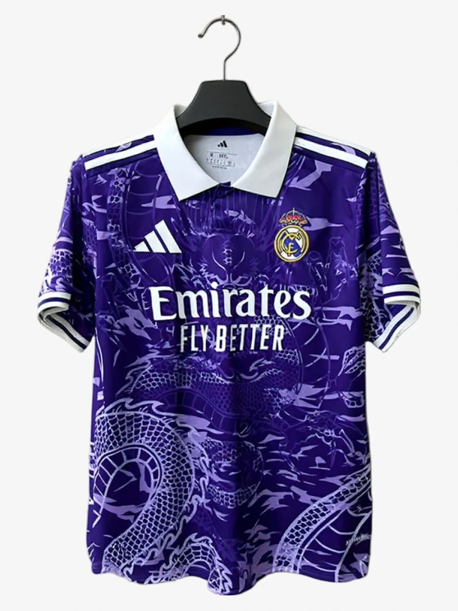 Voetbalshirt Concept Real Madrid Draak Editie Paars 2025-2026