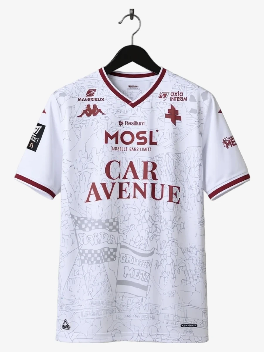 maillot-fc-metz-exterieur-2025-2026 studio v12 Voetbalshirt FC Metz Uitshirt 2025-2026