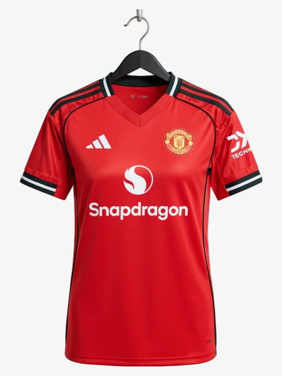 maillot-femme-manchester-united-domicile-2025-2026 studio v12 Damesvoetbalshirt Manchester United Thuisshirt 2025-2026