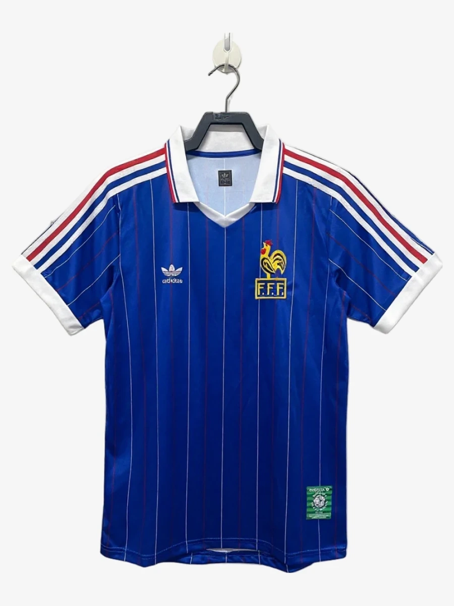maillot-france-domicile-1982 studio v12 Frankrijk Thuisshirt 1982