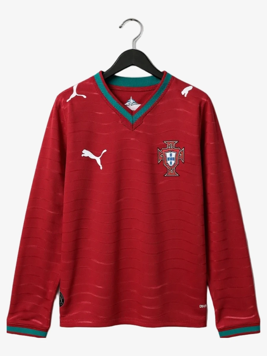 maillot-manches-longues-portugal-domicile-2026 studio v12 Lange Mouwen Voetbalshirt Portugal Thuisshirt 2026