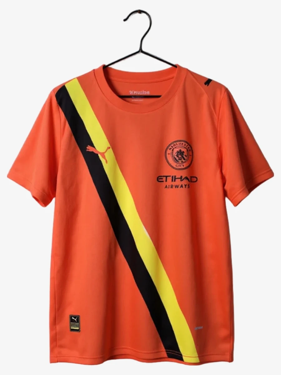 maillot-manchester-city-third-orange-2025-2026 studio v12 Manchester City Derde Shirt Oranje 2025-2026