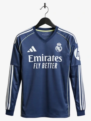 maillot-real-madrid-exterieur-manches-longues-2025-2026 studio v12 Maillot Real Madrid Extérieur Manches Longues 2025-2026