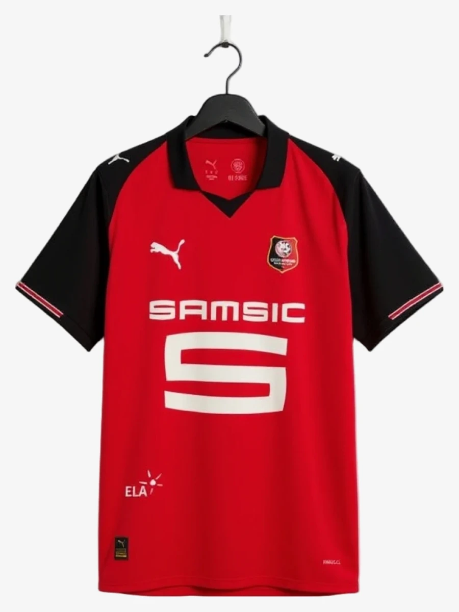maillot-rennes-domicile-2025-2026 studio v12 Voetbalshirt Rennes Thuisshirt 2025-2026